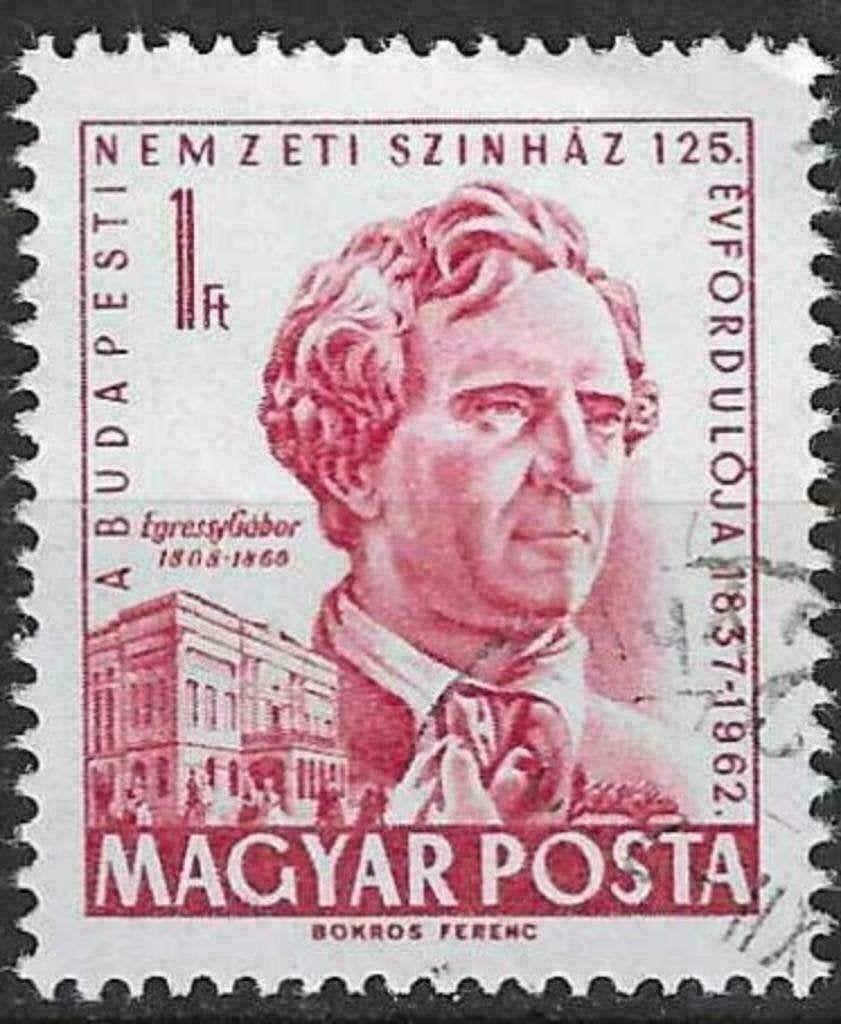 Hongarije 1962 - Yvert 1493 - Beroemde personen (ST), Verzenden, Gestempeld