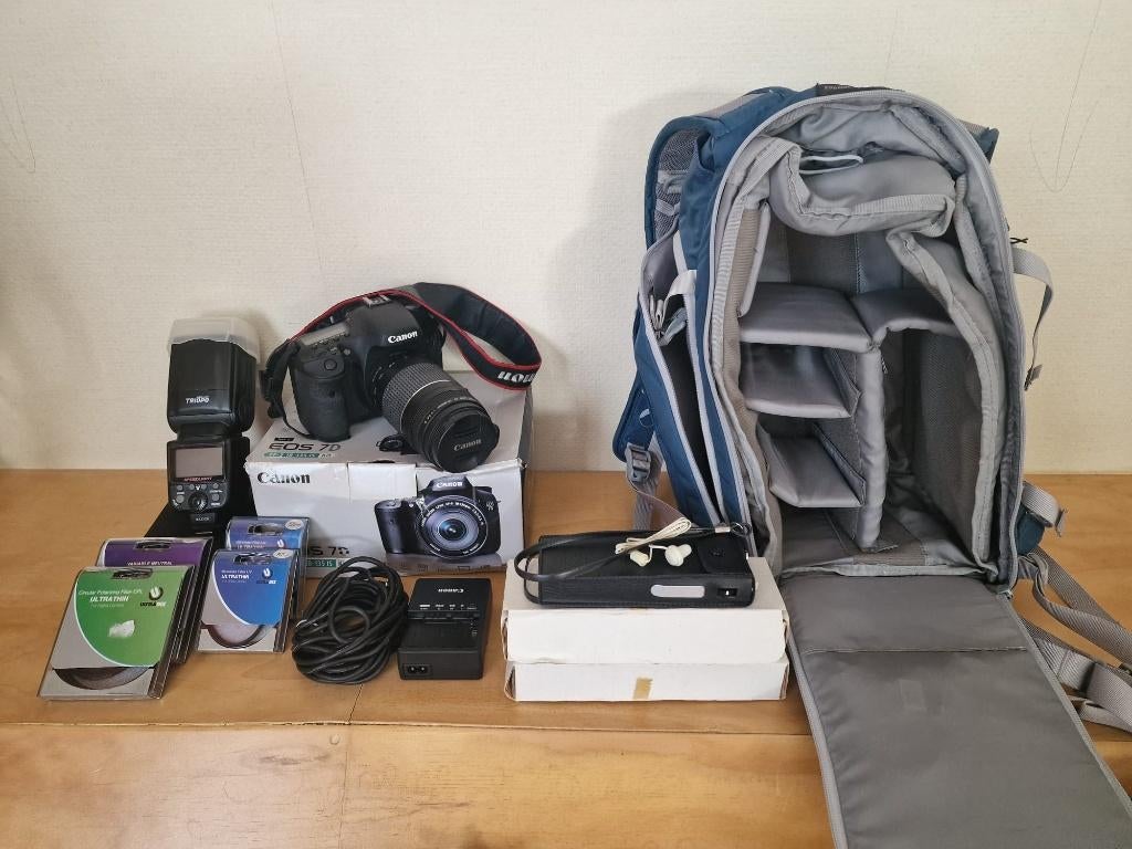 Canon EOS 7D + 75-300mm Lens + Complete Kit (Ready to Shoot), Spiegelreflex, Canon, Ophalen of Verzenden, Zo goed als nieuw
