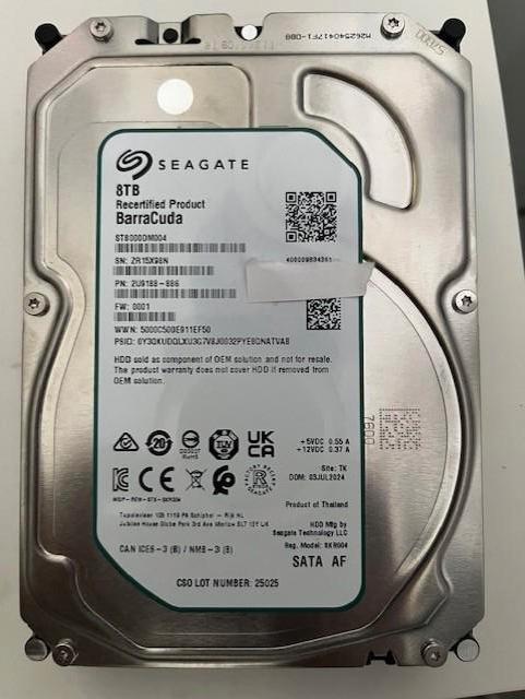 NAS seagate 8TB, Ophalen, Intern, ,Seagate, HDD