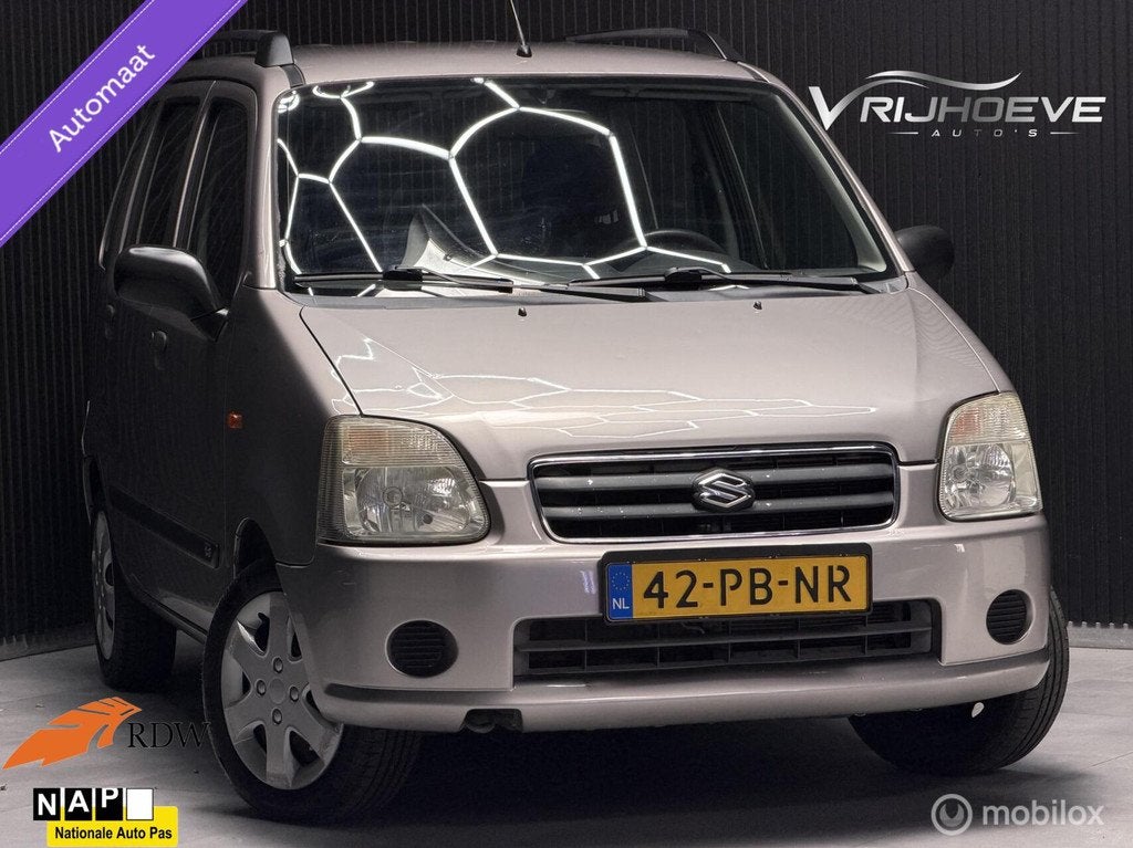 Suzuki Wagon R+ 1.3 GLX|NAP|APK|AIRCO|STUURBEKR|ELEKRAMEN, Auto's, 94 pk, 4 cilinders, Wagon R+, Parkeersensor