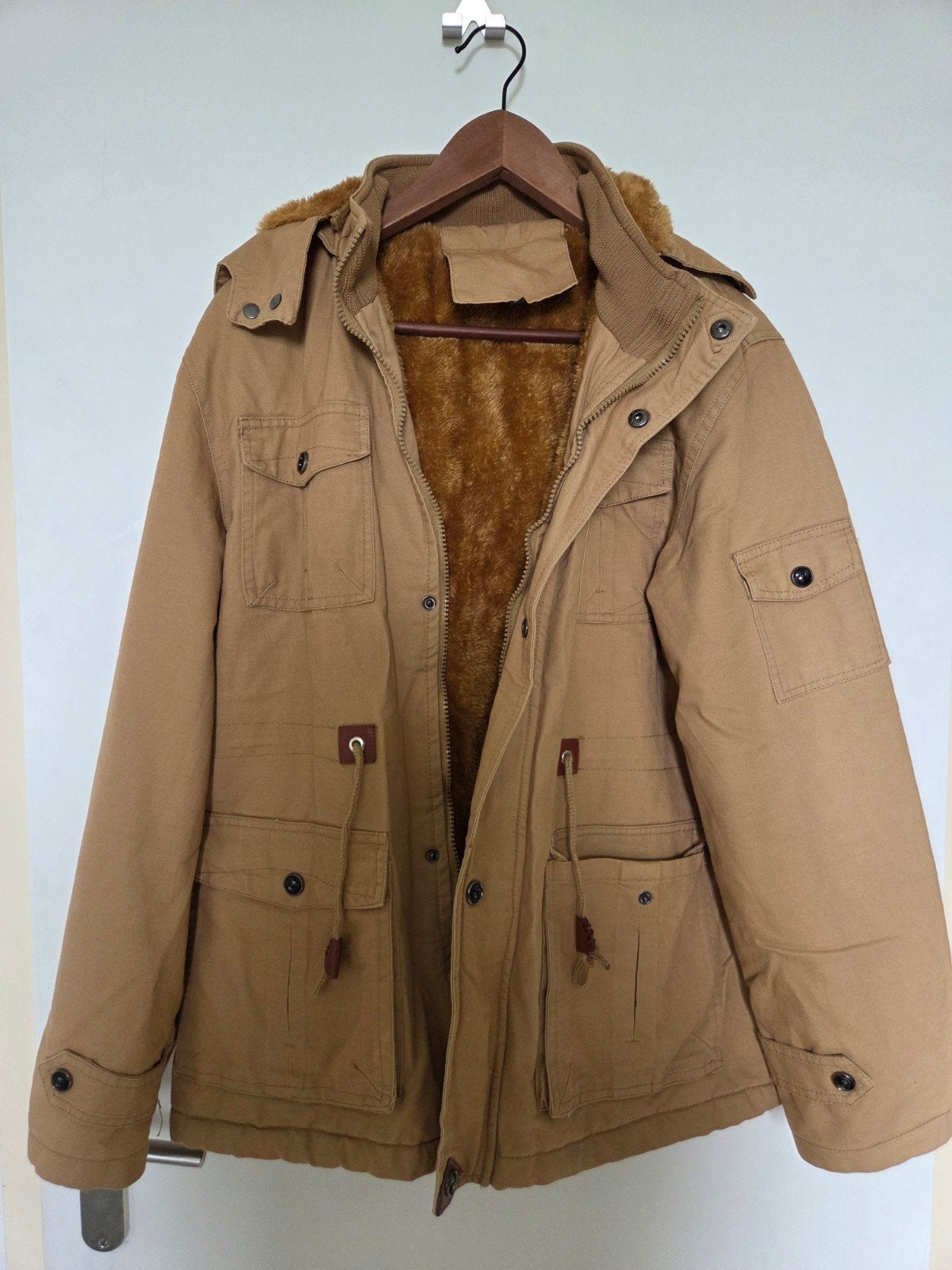 Warme winterjas met teddy voering - Maat XL, Ophalen of Verzenden, Gedragen