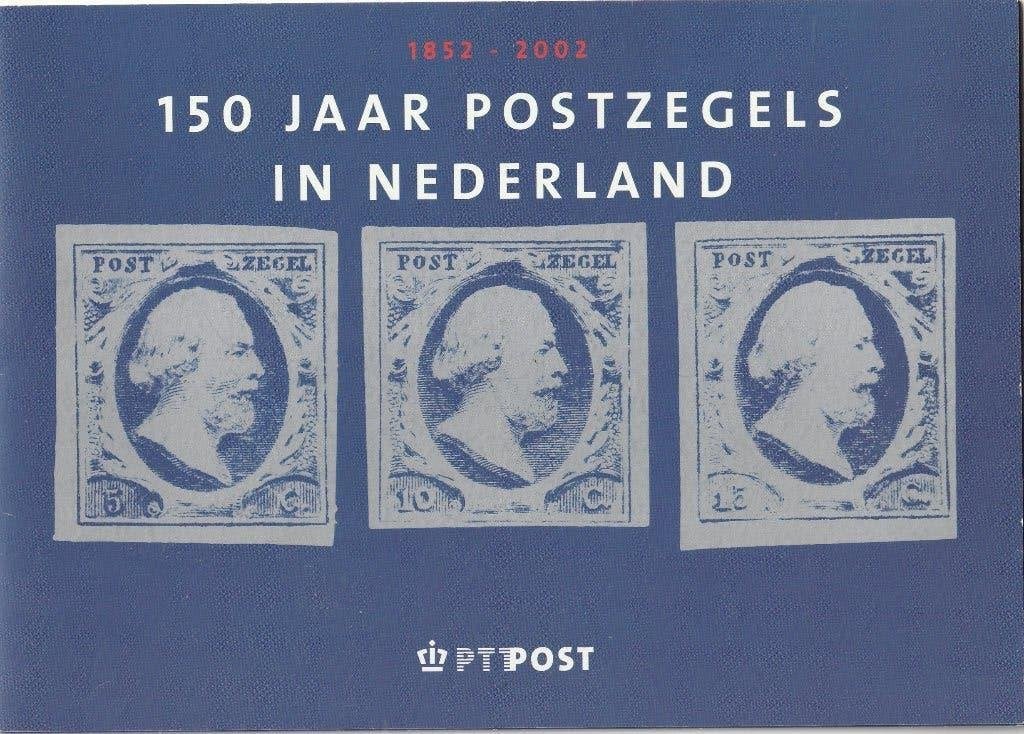 MAPJE 150 JAAR POSTZEGELS IN NEDERLAND PTT POST, Postzegels en Munten, Ophalen of Verzenden, Na 1940, Gestempeld