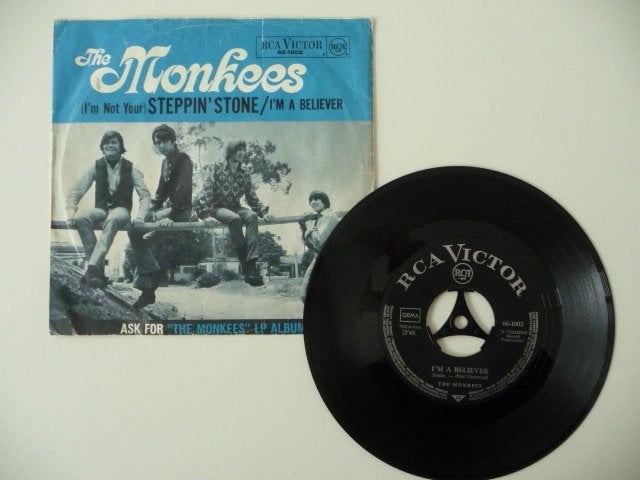 single THE MONKEES - I'M BELIEVER - RCA Records, 1966 (R), Cd's en Dvd's, Vinyl Singles, Gebruikt, 7 inch, Ophalen of Verzenden