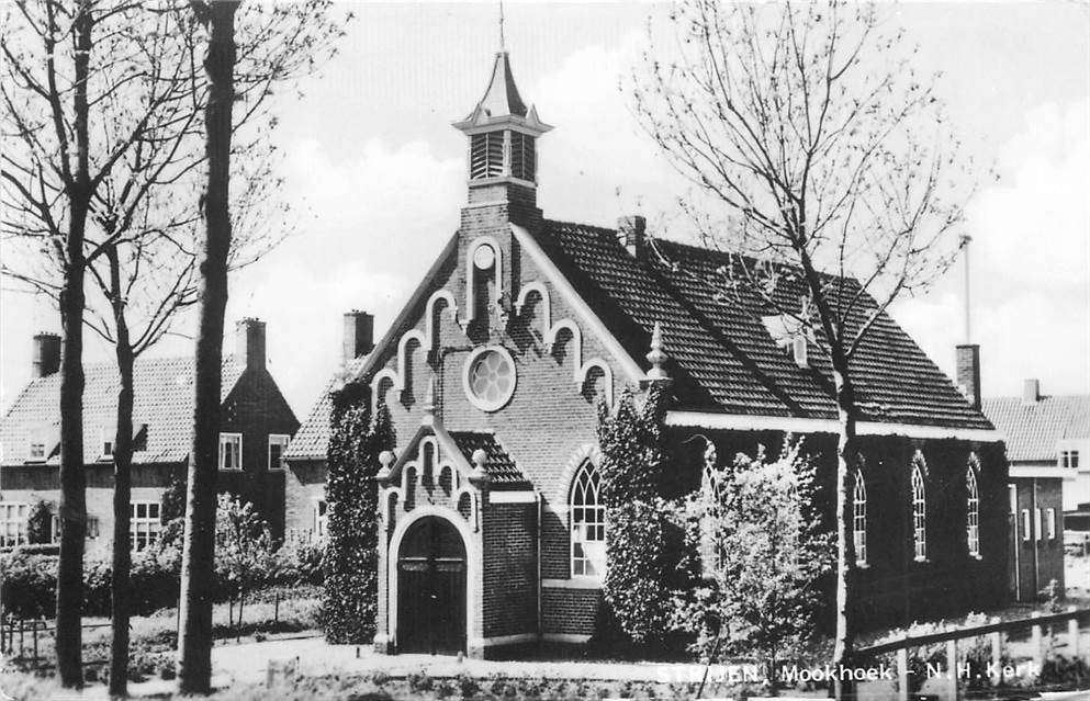 304-033-035 Strijen Mookhoek-NH Kerk, Verzamelen, Ophalen of Verzenden, Voor 1920, Zuid-Holland