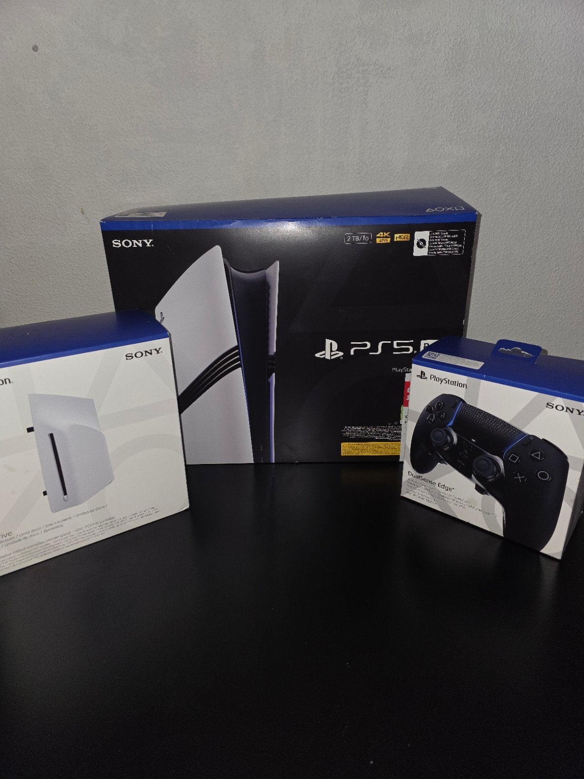 PS5 Pro met Disc Drive en DualSense Edge Controller, Ophalen, Zo goed als nieuw