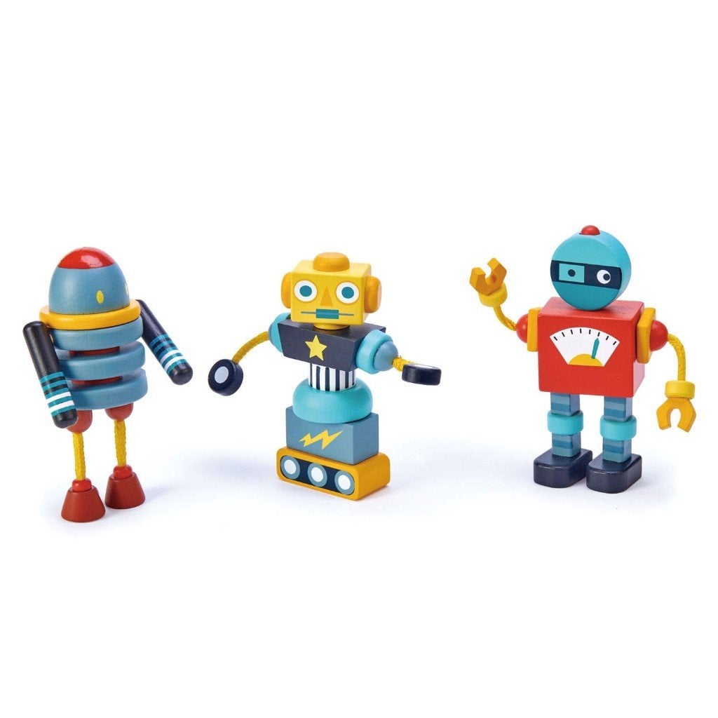 Robot Houten Constructie Bouwset Tender Leaf Toys, Kinderen en Baby's, Dam bv, Info@dam.be, Nieuw, Ophalen of Verzenden