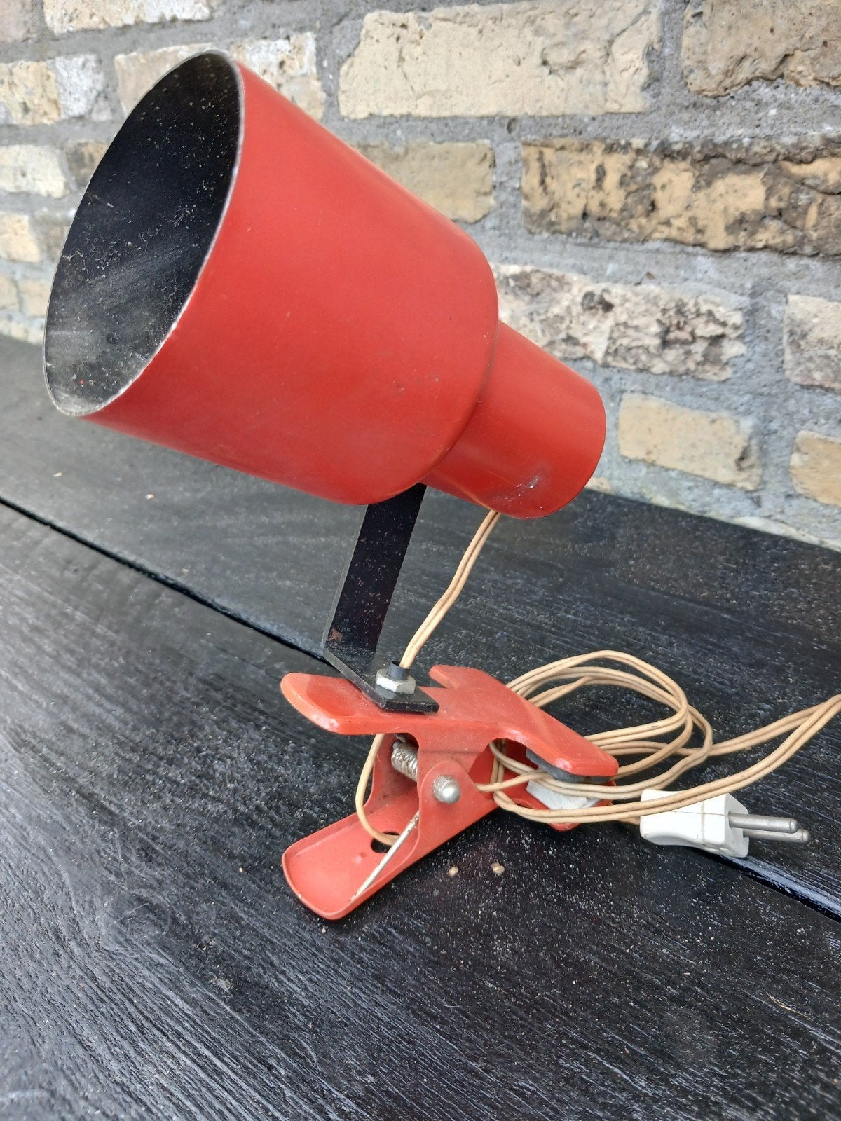 RETRO LEESLAMP MET KLEM, Ophalen of Verzenden, Huis en Inrichting