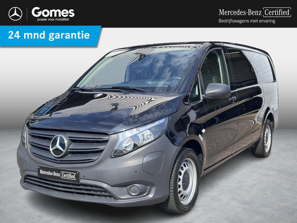Mercedes-Benz eVito eVito 112 L2 60 kWh Leder | Stoelverwarm, Auto's, Bestelauto's, 2294 kg, 116 pk, Zwart, Mercedes-Benz