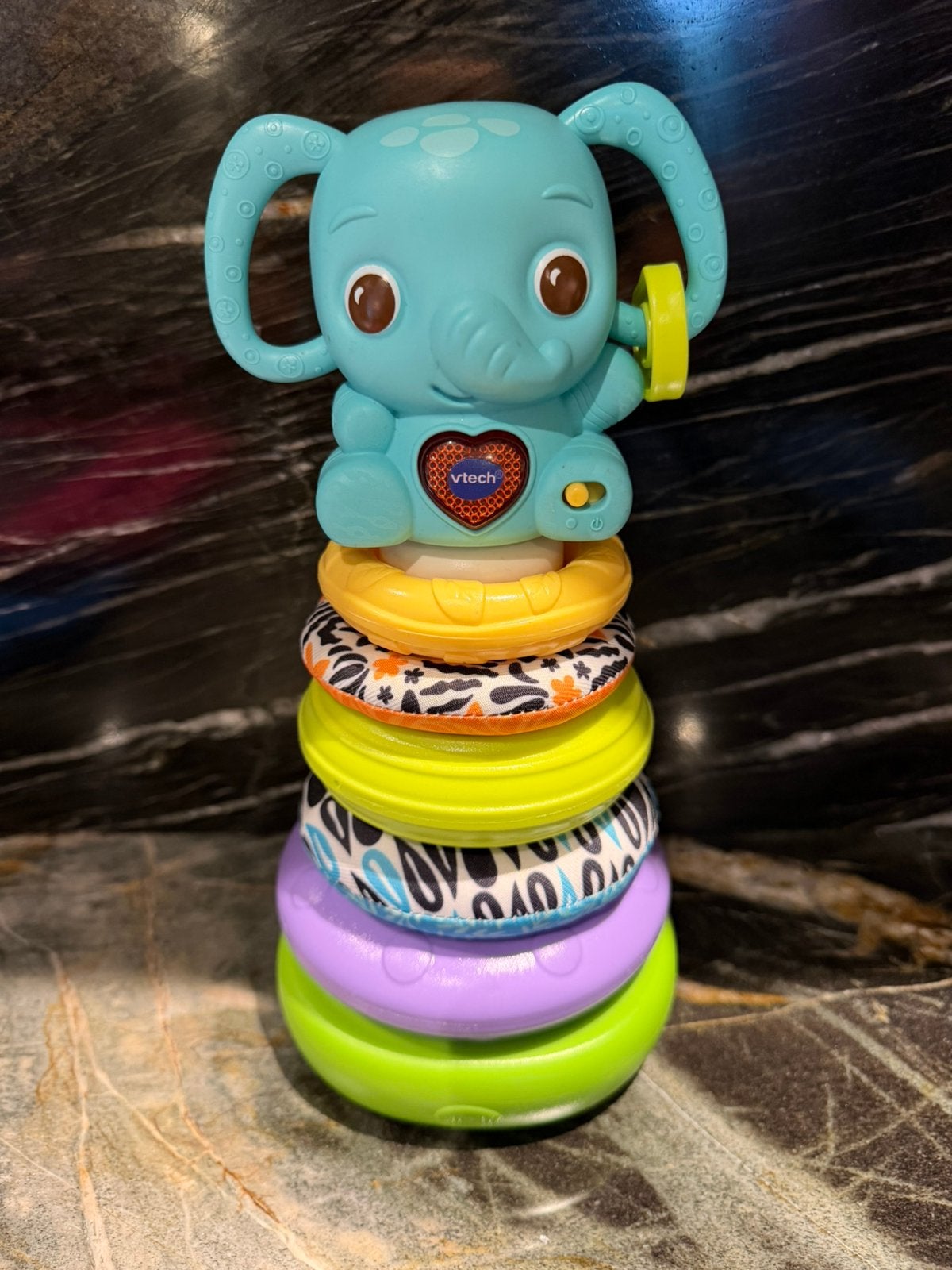 Vtech stapel olifant, Ophalen of Verzenden, Zo goed als nieuw, 6 maanden tot 2 jaar