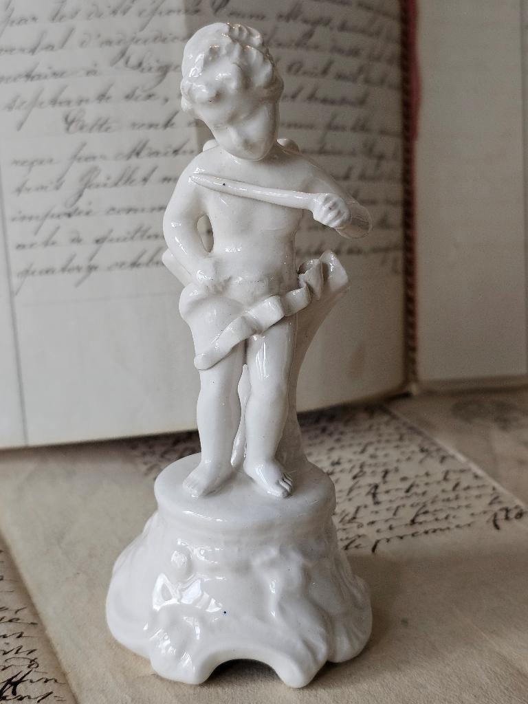Oude porseleinen PUTTO figuur cherubijn cupido putti engel, Ophalen of Verzenden