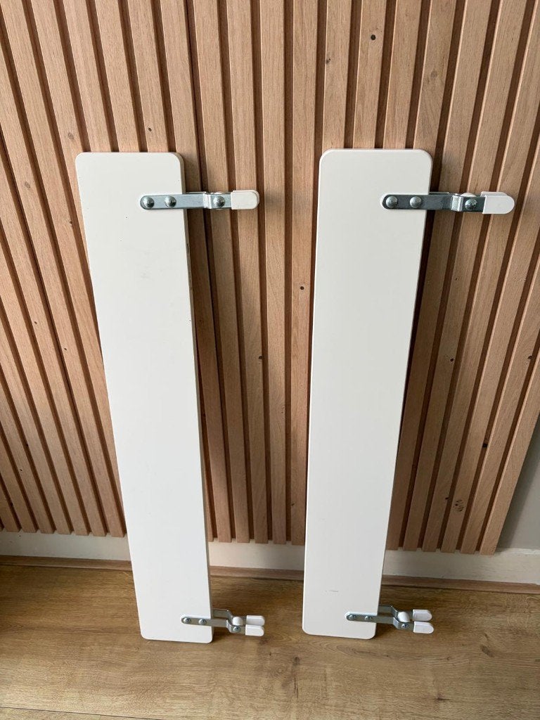 2x Ikea zijsteun/bedsteun NATTAPA wit, Ophalen, Zo goed als nieuw, Minder dan 140 cm, Minder dan 70 cm