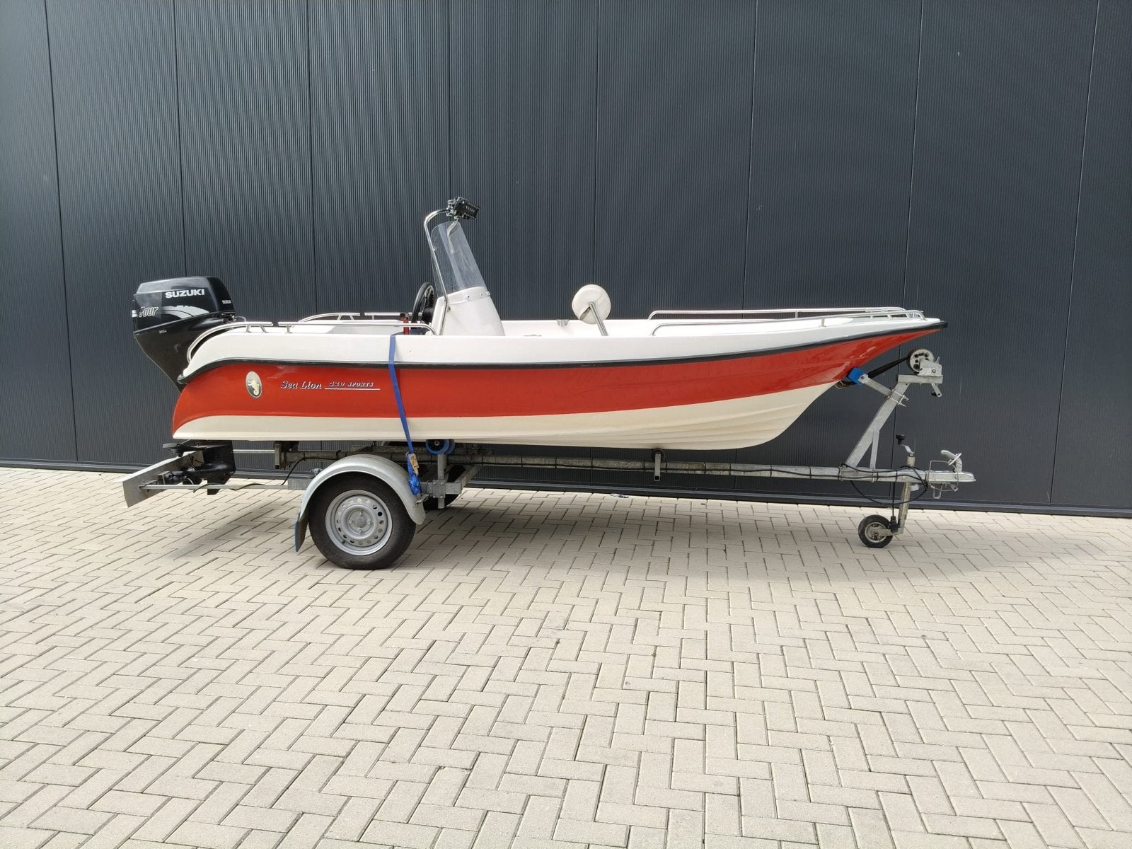 Sea Lion 450 Consoleboot met Suzuki 30pk Buitenboordmotor, Watersport en Boten, Overige merken, Gebruikt, 4 m, Buitenboordmotor