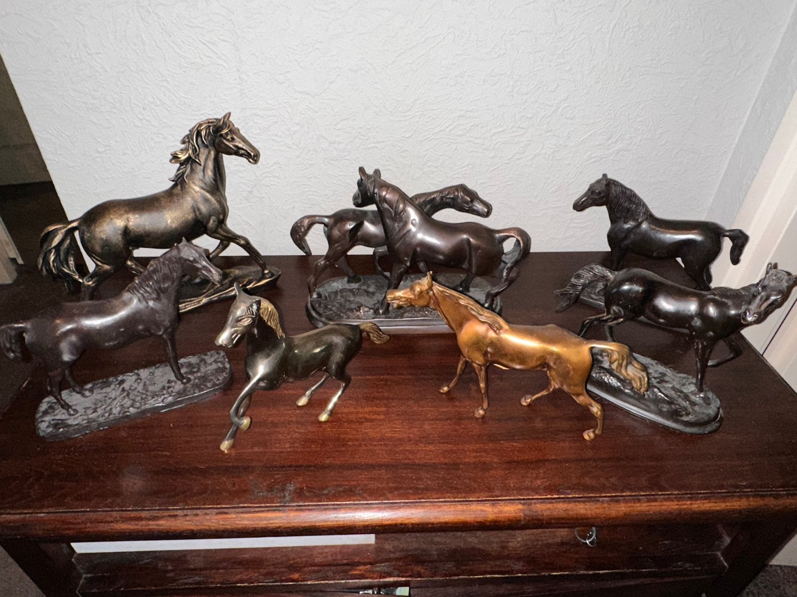 7 bronzen paarden beelden, Ophalen of Verzenden