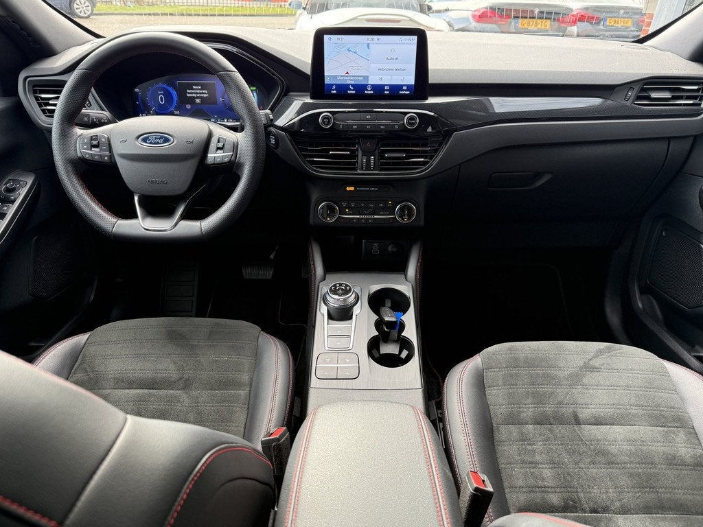Ford Kuga 2.5 PHEV ST-Line X  Alcantara-Leer  Driver A, 14 kWh, Gebruikt, 4 cilinders, Zwart