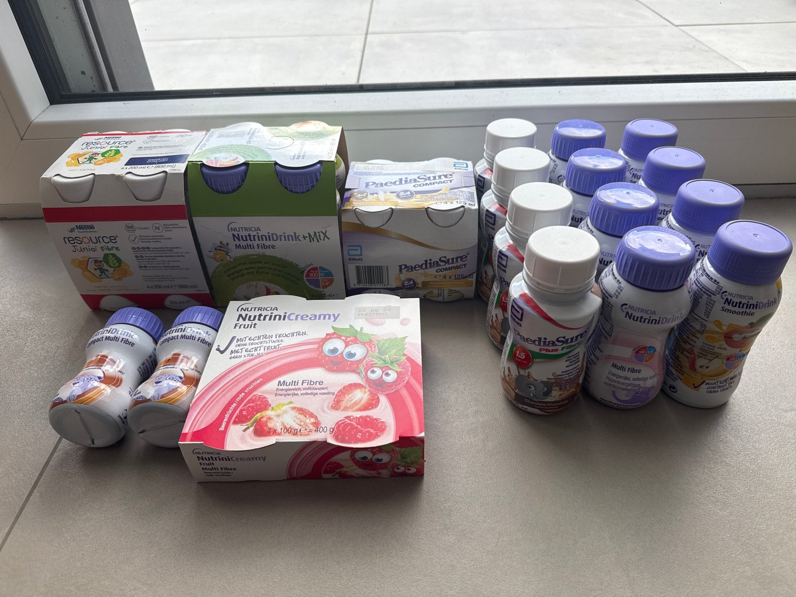 30x Diverse nutricia NutriniDrink, verschillende merken, Diversen, Ophalen of Verzenden