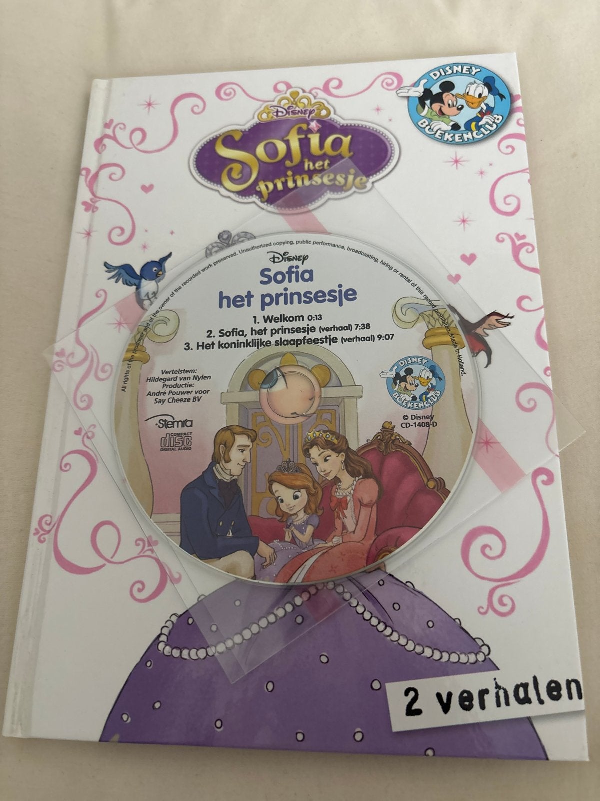 Disney Sofia het Prinsesje Boek met CD - 2 Verhalen, Meisje, Nieuw, Ophalen of Verzenden, Voorleesboek