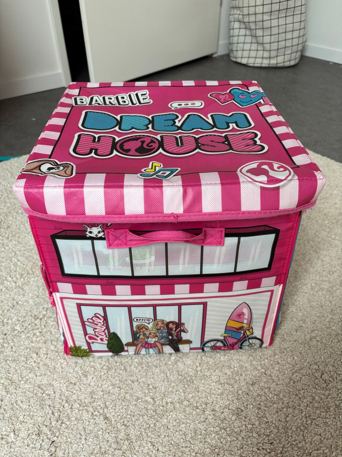 Barbie Dream House Opbergdoos / Speelset, Ophalen, Zo goed als nieuw, Poppenhuis