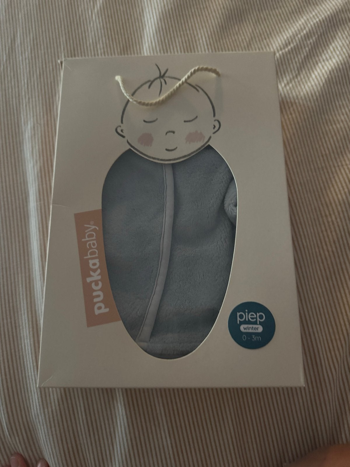 Puckababy Piep winterslaapzakje teddy 0-3m, Kinderen en Baby's, Ophalen, Puckababy, Zo goed als nieuw, Gevoerd