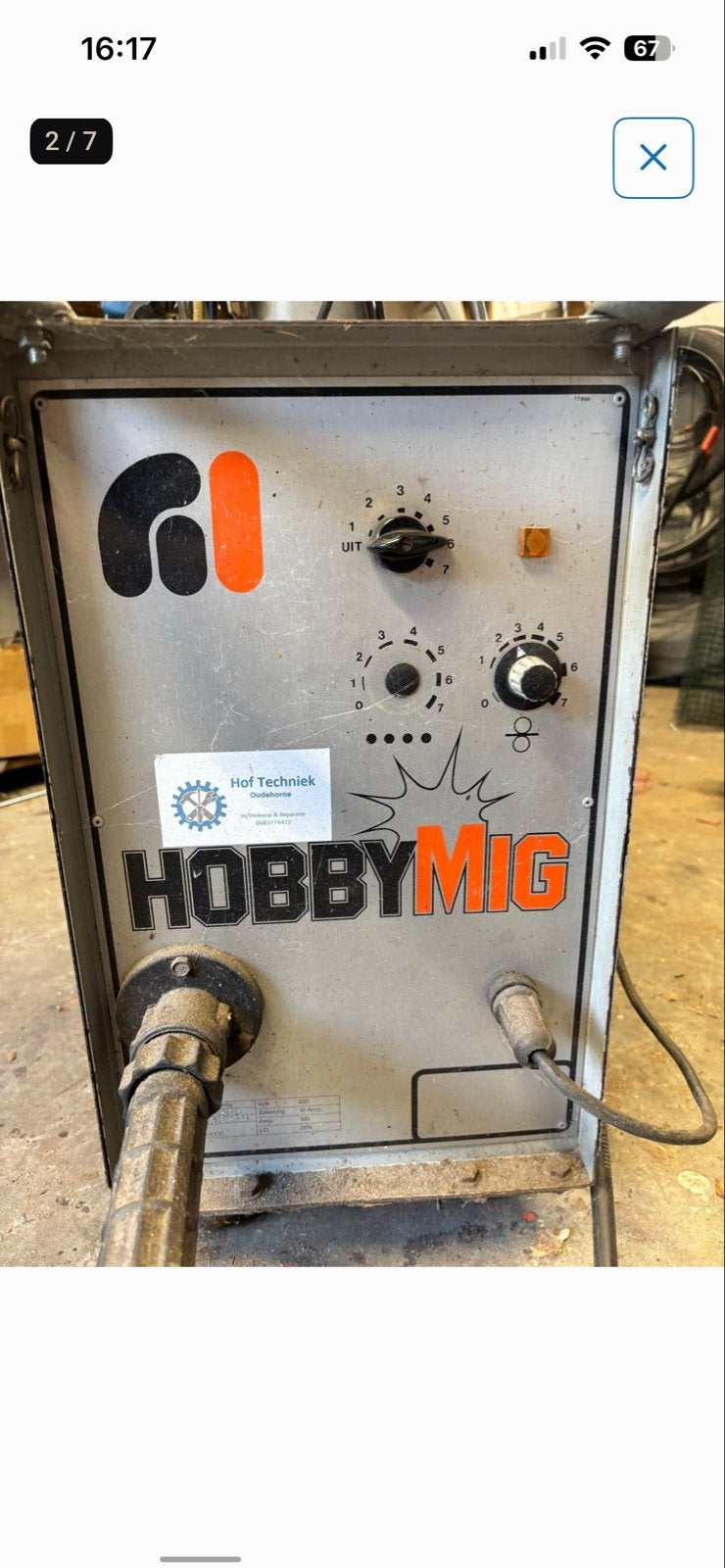 HobbyMIG lasapparaat, Ophalen of Verzenden, Gebruikt, Minder dan 150 ampère, Co2