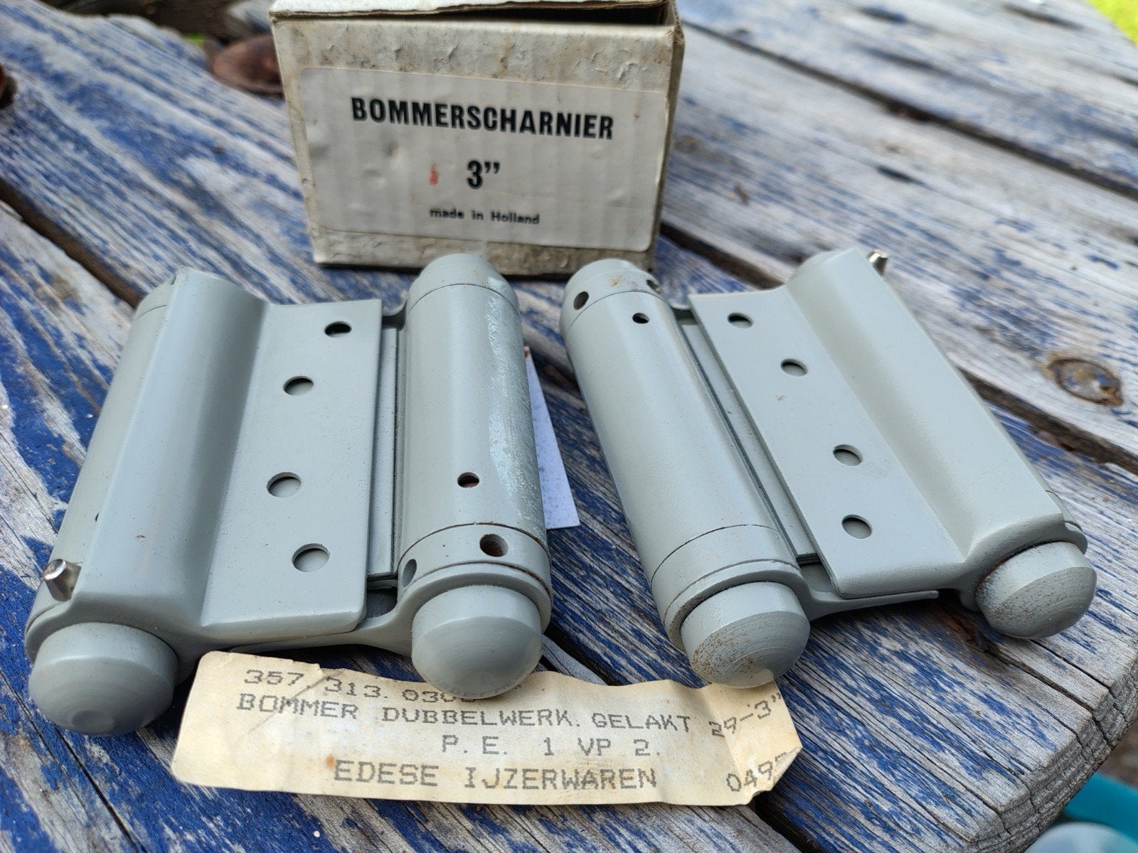 2 bommerscharnieren dubbelwerkend, Ophalen of Verzenden