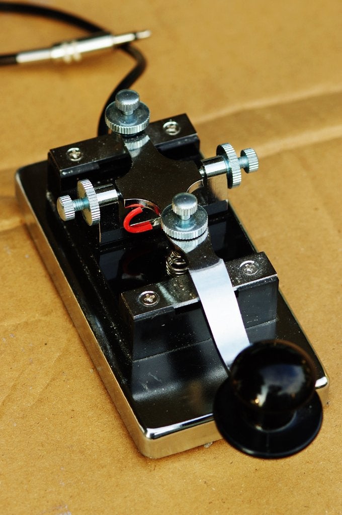 Zendontvanger Transceiver Morse key  sleutel HY-K4, Ophalen of Verzenden, Zo goed als nieuw, Zender en Ontvanger