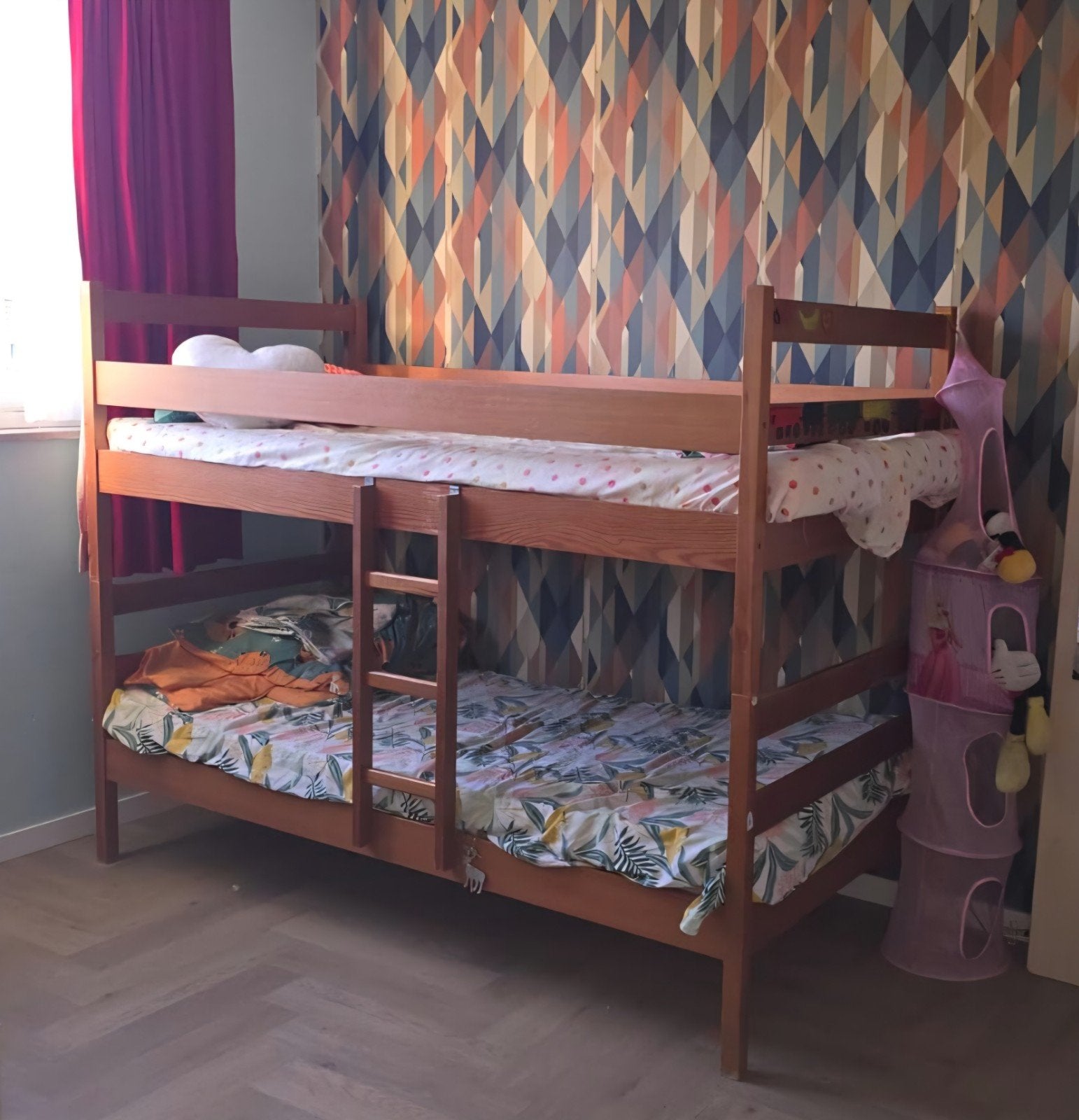 Stapelbed in goede staat, Ophalen, 90 cm, Tweepersoons, 200 cm