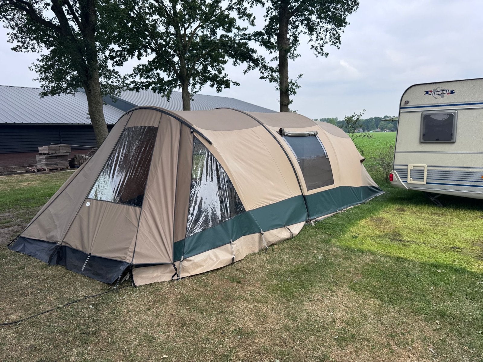 Baco 3500 ruime tunneltent, Ophalen, Gebruikt, Tot en met 4