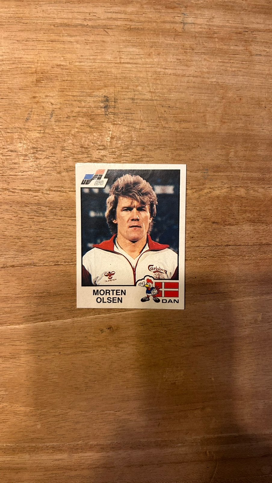 Panini Euro 84 plaatje Morten Olsen Denemarken EK 84, Verzenden, Zo goed als nieuw, Plaatje