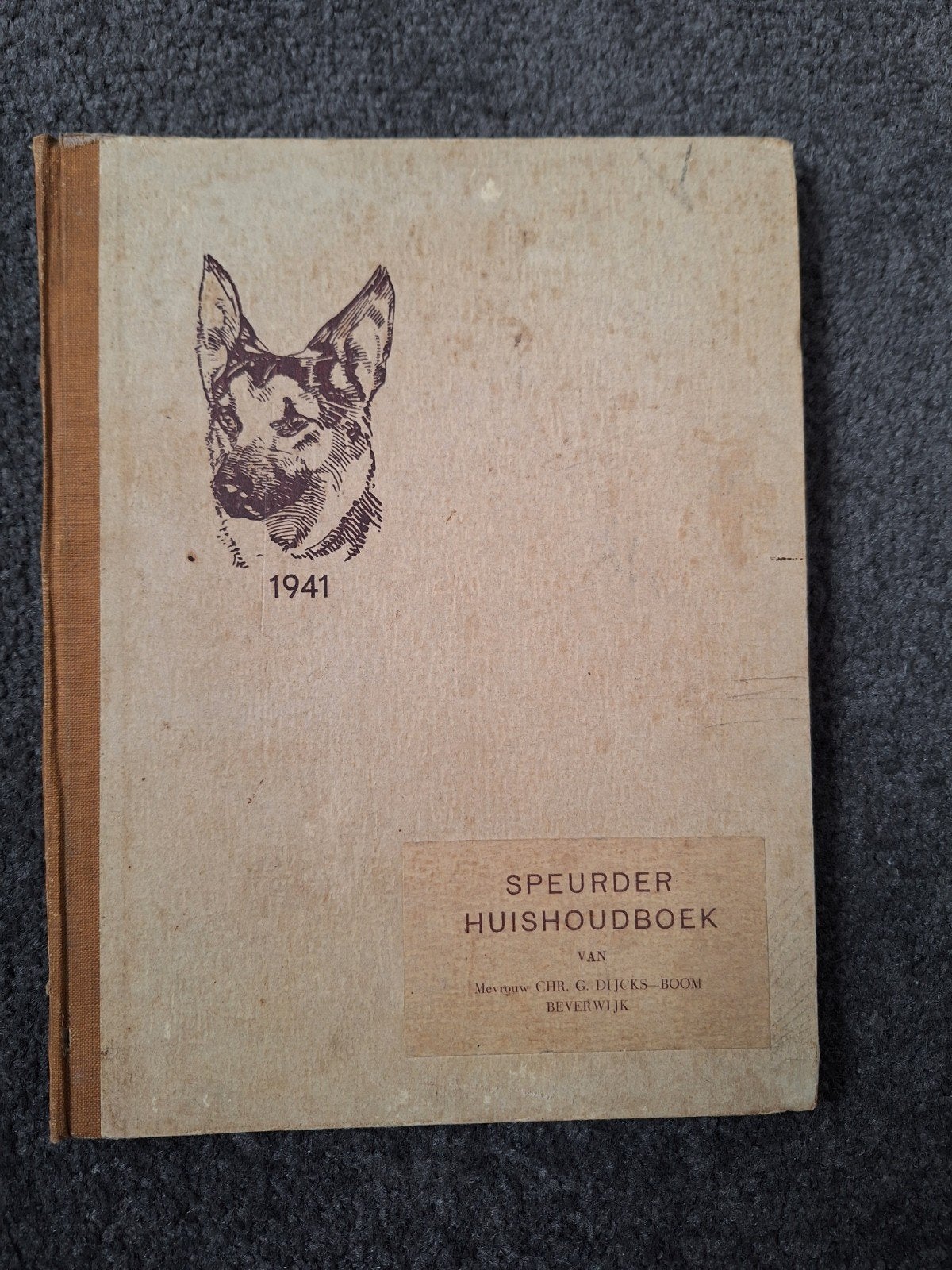 Speurder Huishoudboek 1941 - Vintage Huishoudgids, Ophalen of Verzenden, Gelezen, Overige onderwerpen, Mevrouw Chr. G. Dijcks-Boom