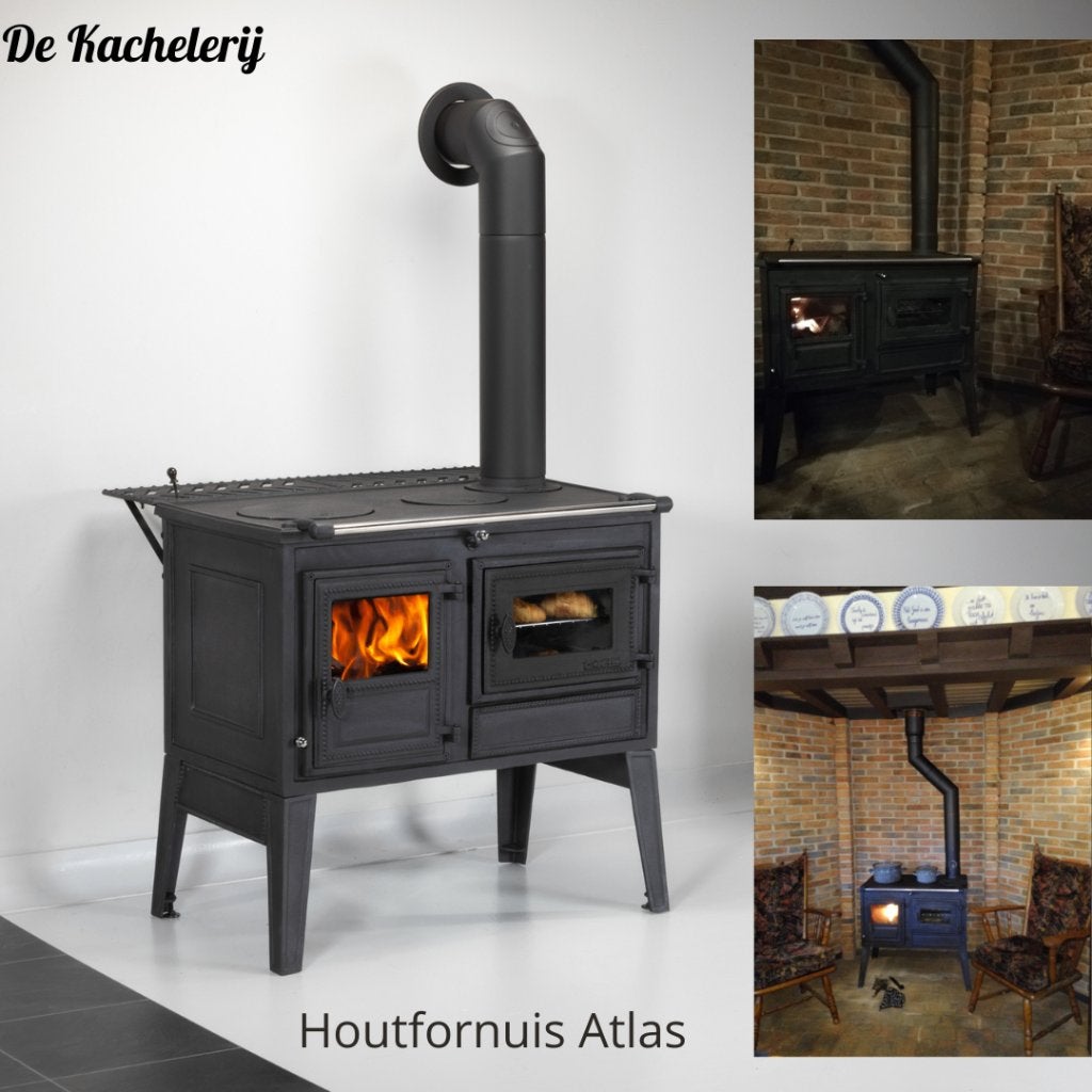 Gietijzeren Houtfornuis Atlas / Buitenkeuken, Houtskool, Info@dekachelerij.nl, Nieuw, Ophalen of Verzenden