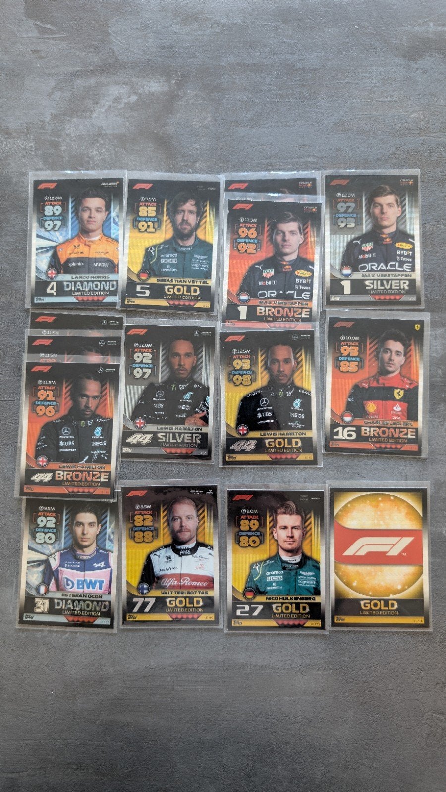 Topps Turbo Attax F1 2022 15 Limited Edition kaarten, Ophalen of Verzenden, Zo goed als nieuw, Formule 1