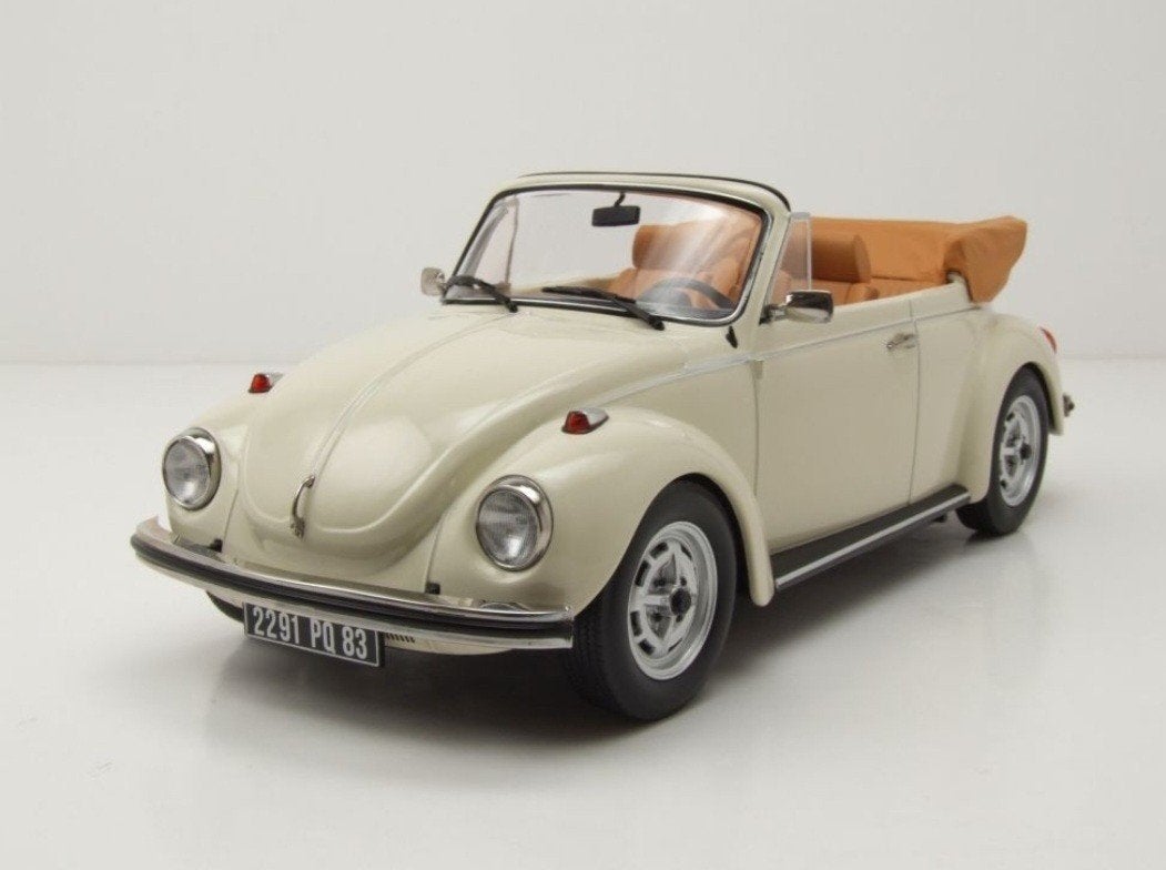 1:18 Volkswagen Kever 1303 Cabriolet 1973 Ivoor kleur Norev, Ophalen of Verzenden, Nieuw, Auto, Norev
