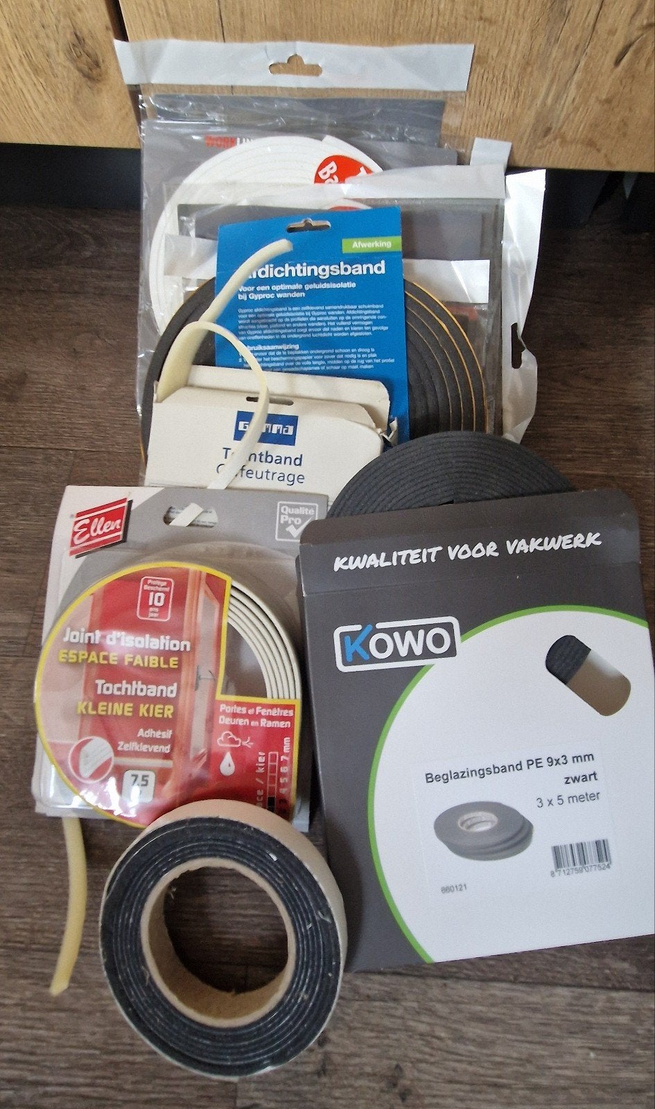 Tochtband verschillende kleur en maten, Ophalen