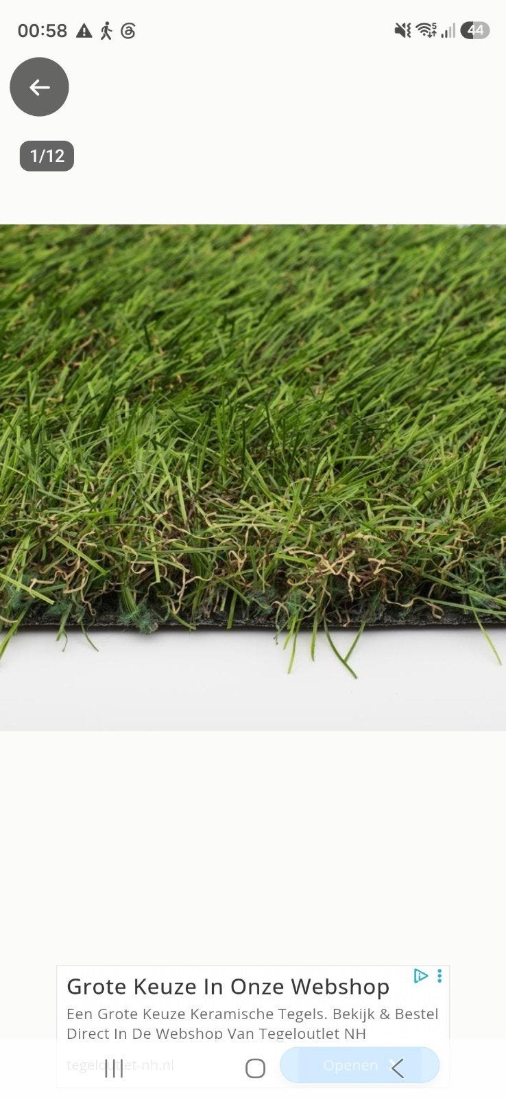 zeer mooi stuk hoogwaardig grastapijt, ca.1.50 x 1.50., Tuin en Terras, Ophalen, Minder dan 10 m²