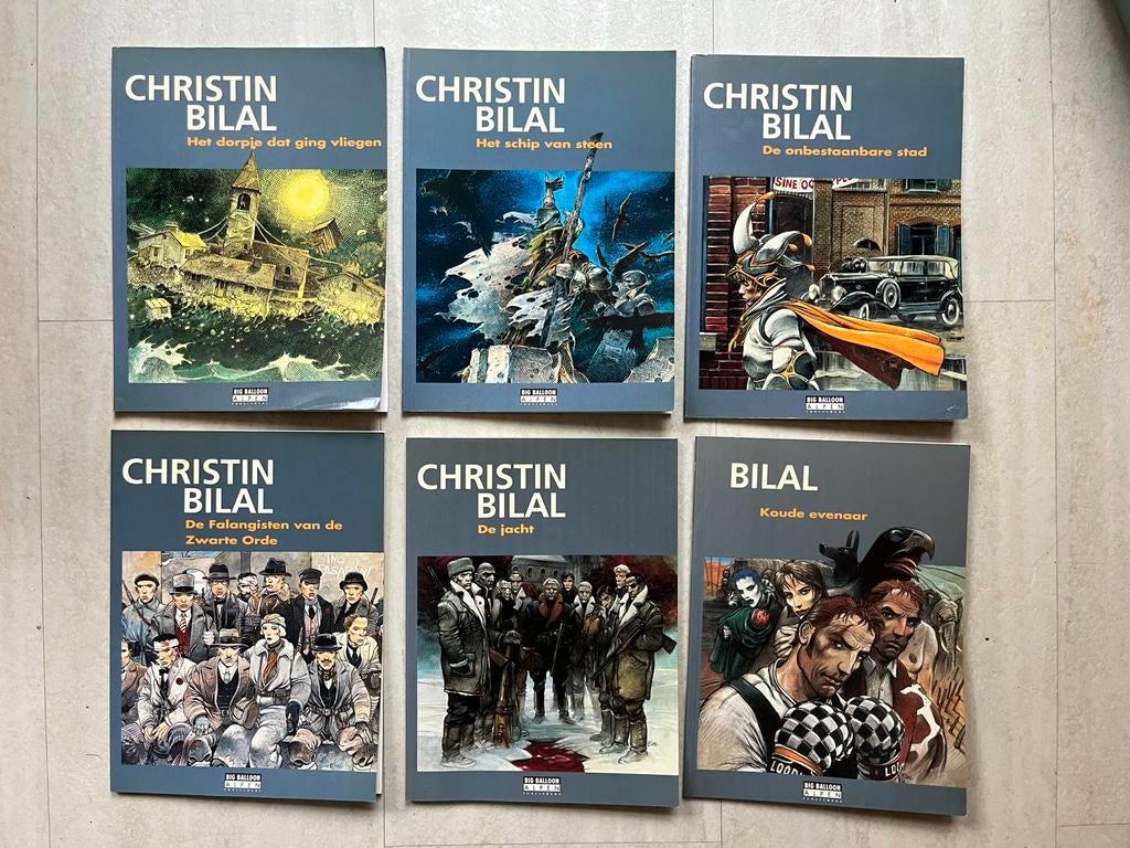 Zes boeken van Enki Bilal., Boeken, Stripboeken, Meerdere stripboeken, Ophalen of Verzenden, Gelezen