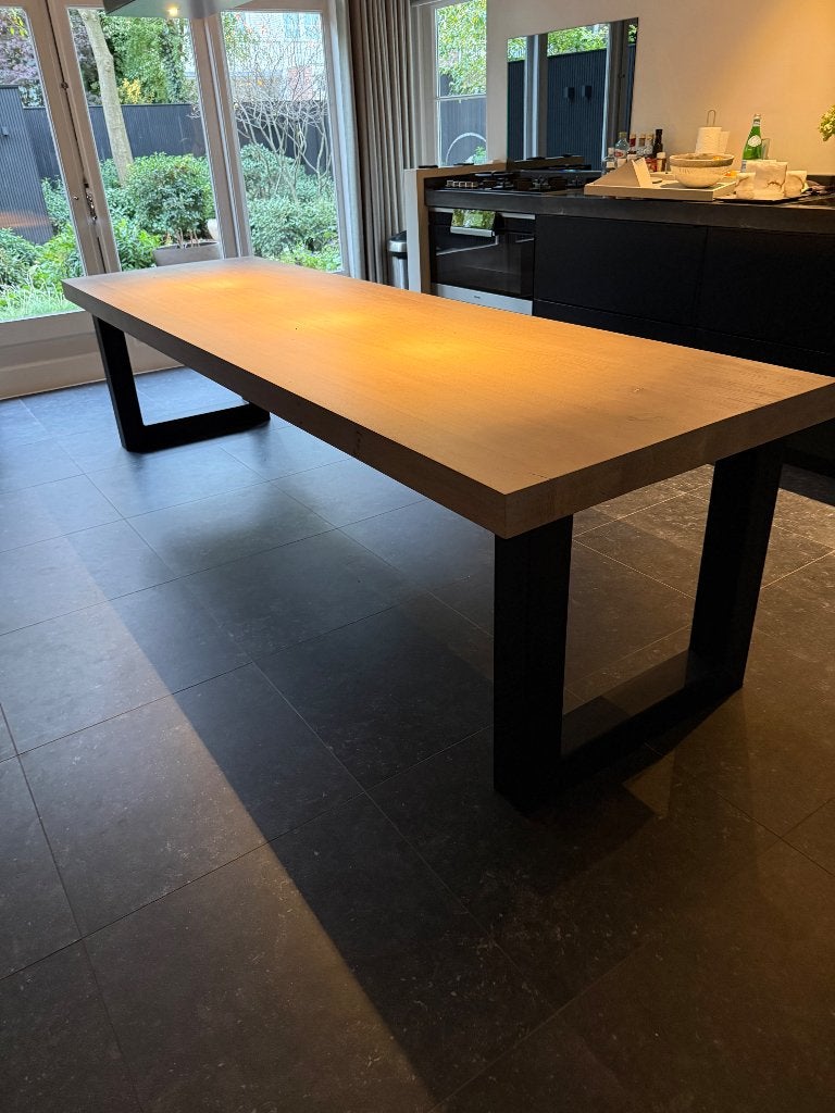 Eettafel/werktafel, Ophalen, Gebruikt, 200 cm of meer, 50 tot 100 cm