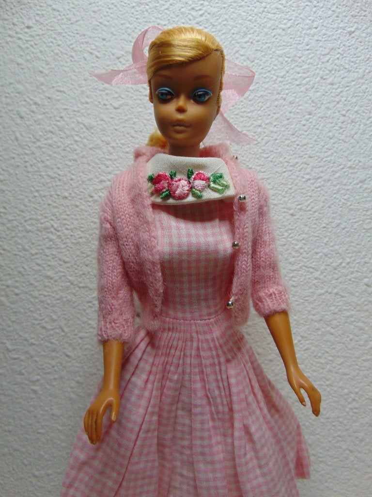 Vintage blonde Swirl Barbie pop, Ophalen of Verzenden, Gebruikt, Pop