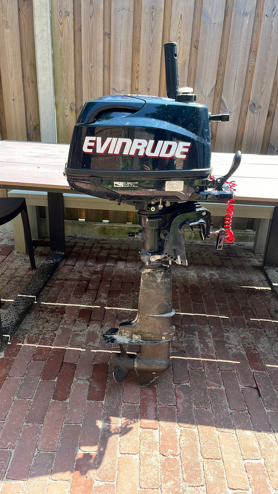 Evinrude 6pk kortstaart met rubberboot, Ophalen of Verzenden, Gebruikt, Motor en Techniek