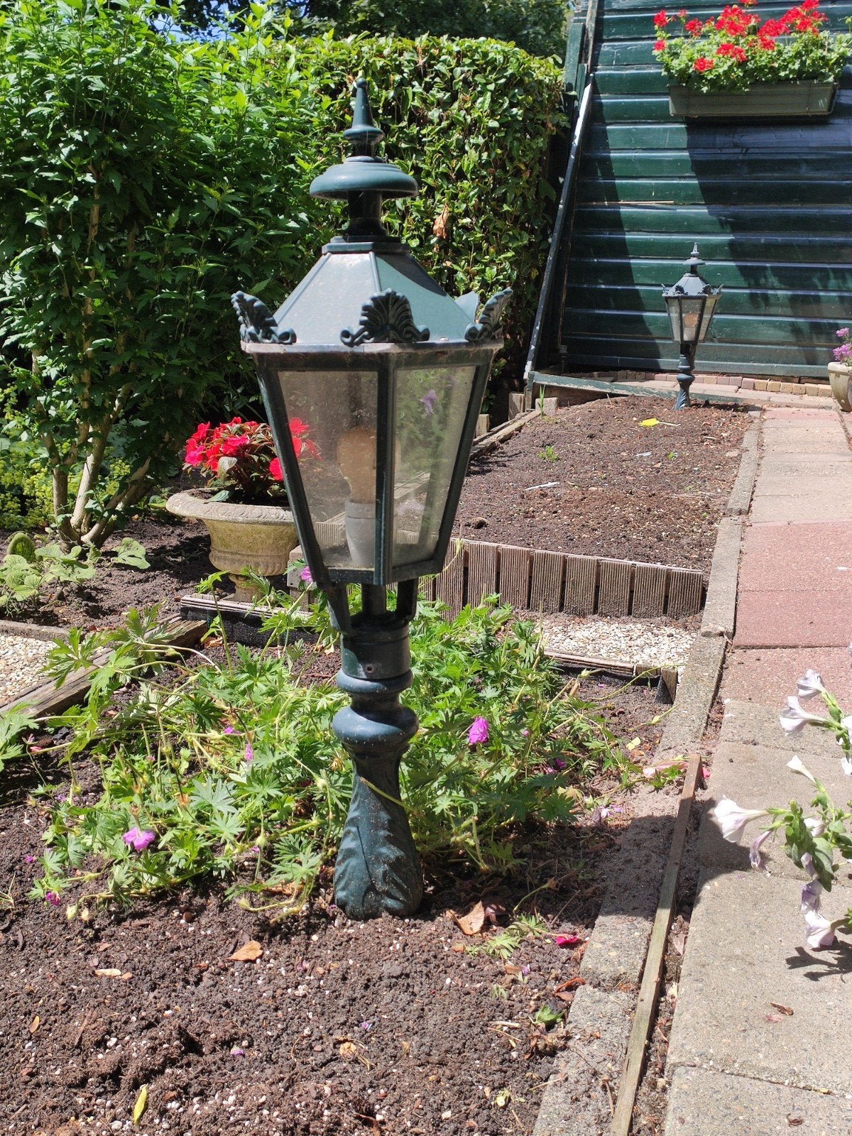 Tuinlantaarns buitenlampen klassiek, Tuin en Terras, Ophalen, Gebruikt, Minder dan 50 watt, Staande lamp