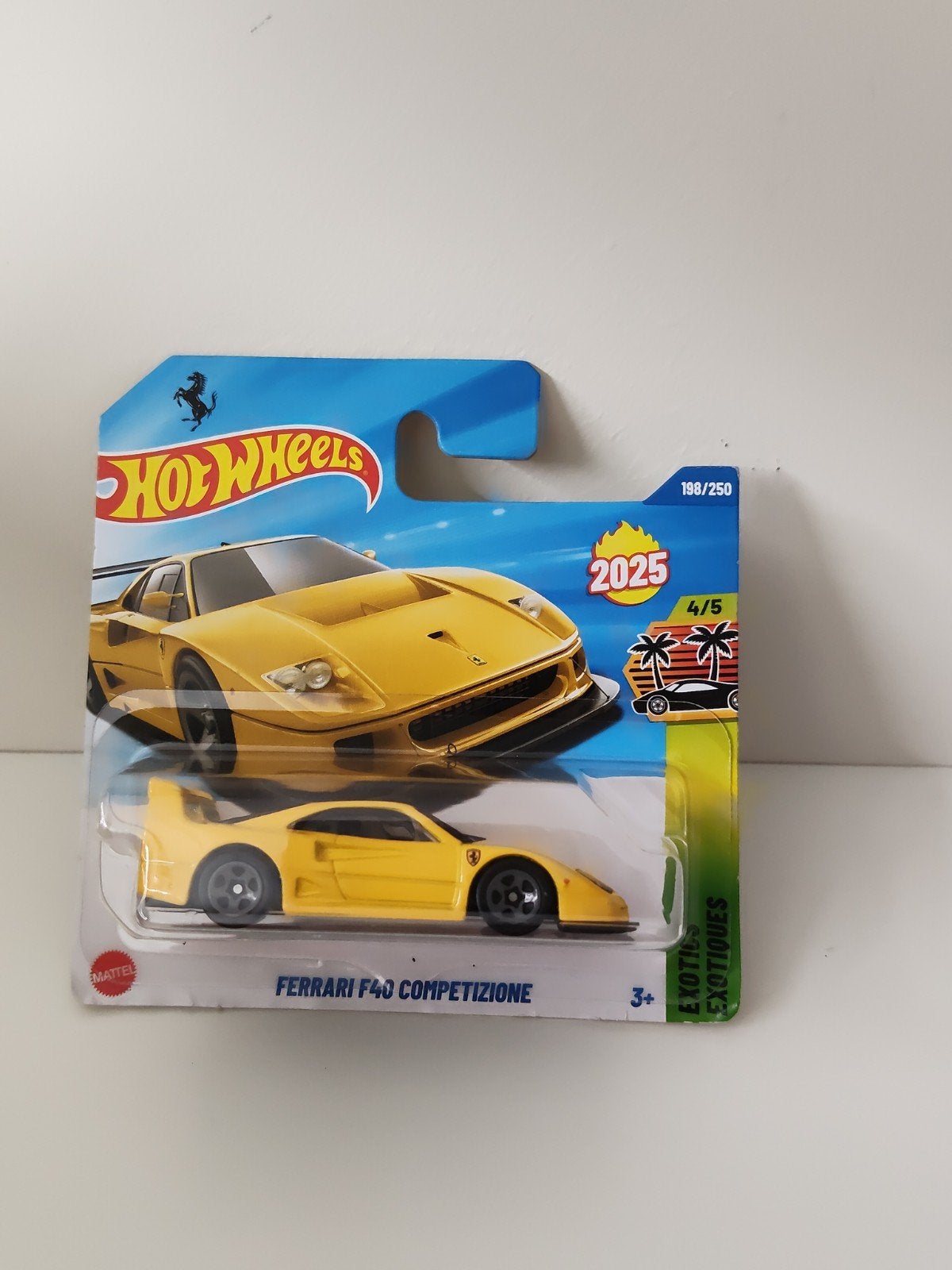 Hot Wheels Ferrari F40 Competizione Geel 2025 Exotiques, Verzenden, Nieuw, Auto, Overige merken