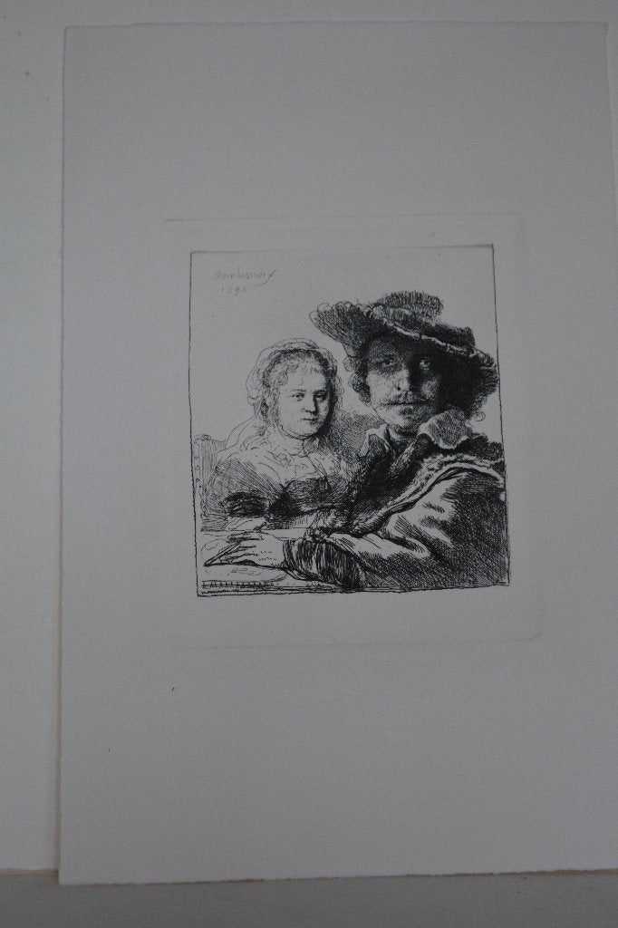 AMAND DURAND ETS naar REMBRANDT ANNO 1980 GA3, Antiek en Kunst, 10 cm, Dagelijks leven, Origineel, Ophalen of Verzenden
