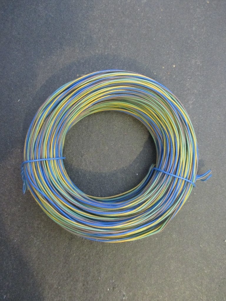 4x15 meter ( 4-aderig ) koperdraad, 0,5mm. max. 42 Volt, Overige merken, Transformator of Voeding, Gelijkstroom of Wisselstroom