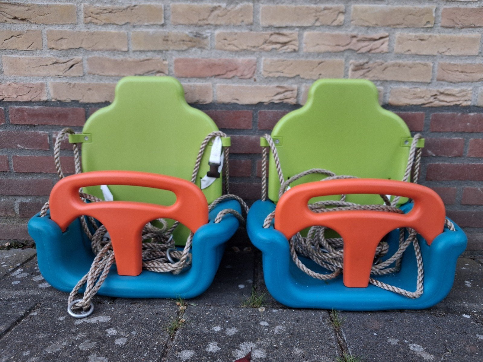 2-in-1 Baby/Dreumes Schommels - Groen/Blauw/Oranje, Ophalen of Verzenden, Jongen of Meisje