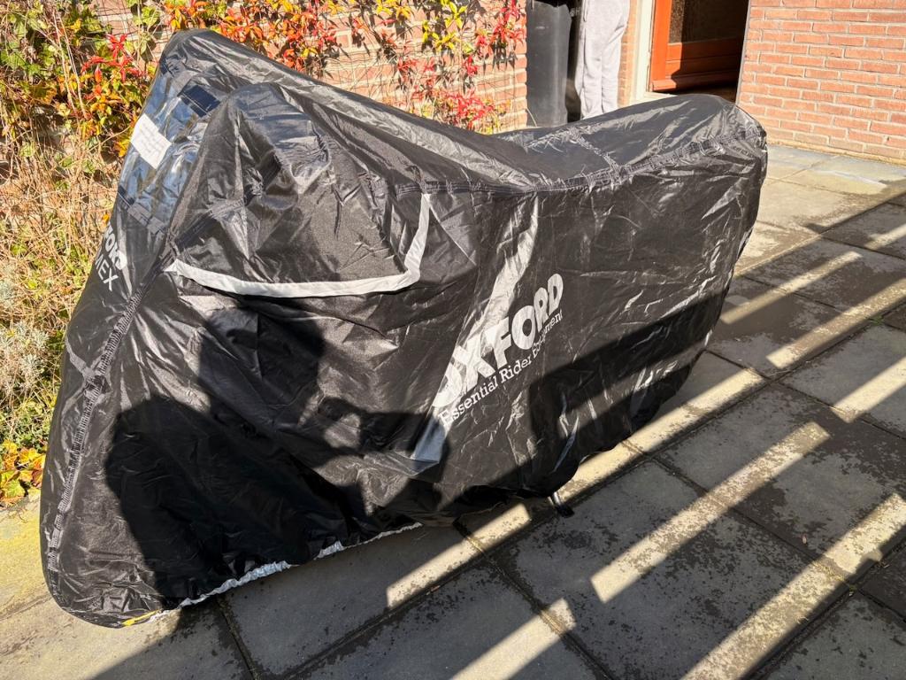 Oxford Stormex motorhoes – maat M – slechts 1x gebruikt, Ophalen of Verzenden, Zo goed als nieuw