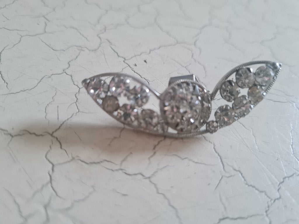 Vintage sjaal klem met strass, 4 tot 7 cm, Belle Vieille Brocante, Ophalen of Verzenden, Zo goed als nieuw