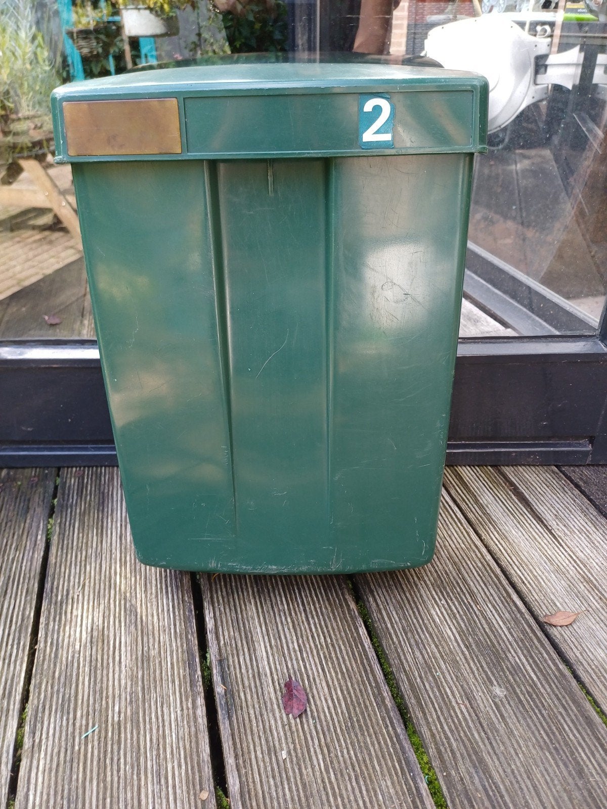 PTT brievenbus, Tuin en Terras, Kunststof, Gebruikt, Staande brievenbus, Onbekend