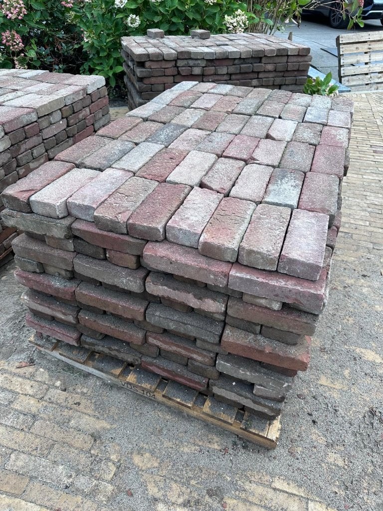 Gebakken kleiklinkers | Straatbakstenen • waalformaat, Tuin en Terras, Ophalen, Gebruikt, 10 m² of meer, Klinkers