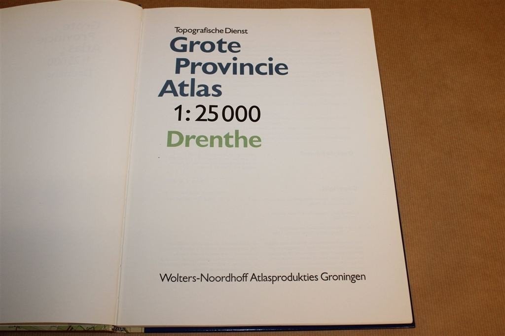 Grote Provincie Atlas Drenthe — Topografische Kaart 1:25.000, Boeken, Atlassen en Landkaarten, Gelezen, Ophalen of Verzenden, Landkaart