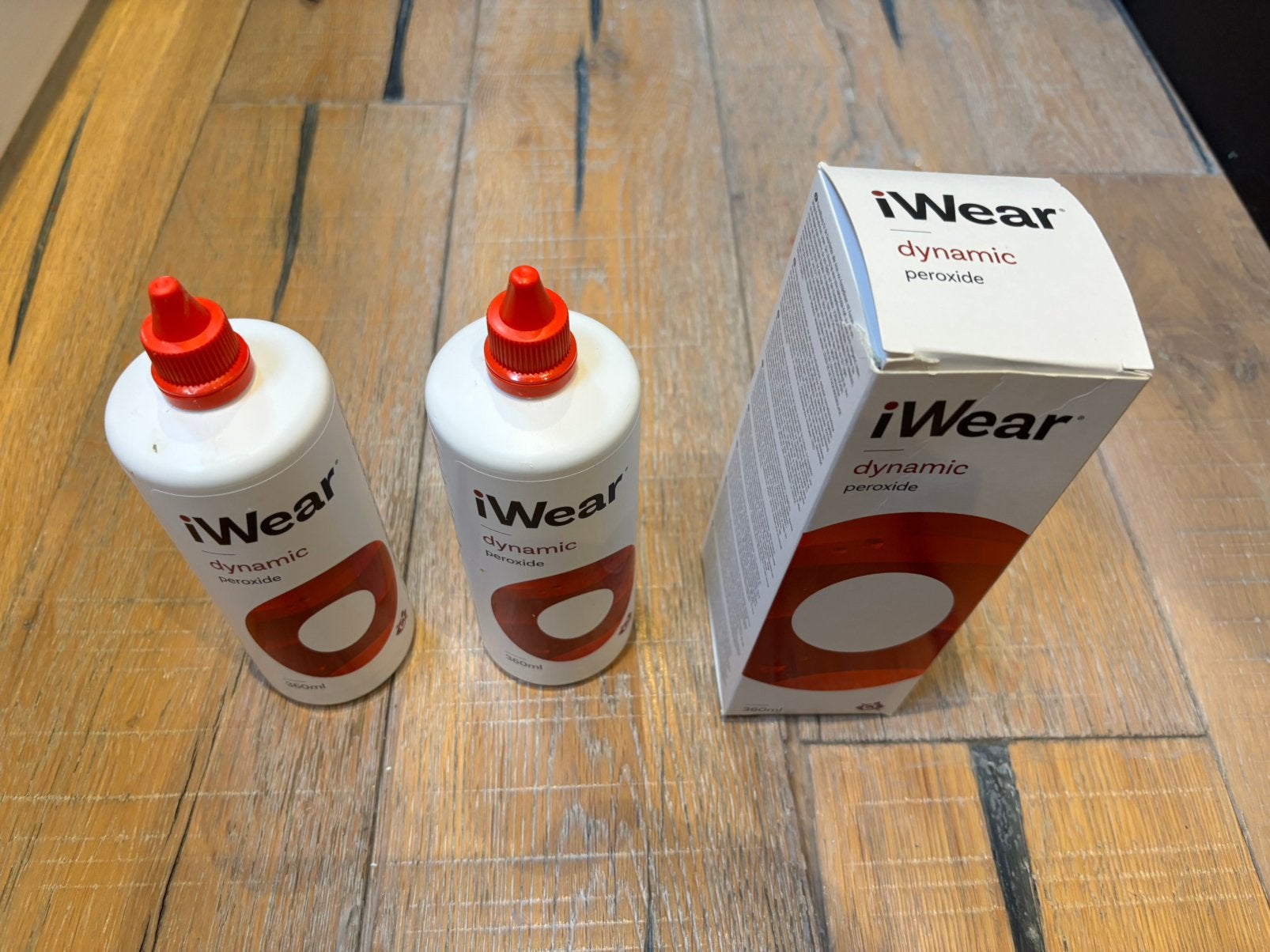 3 dichte lenzen vloeistof flessen peroxide ongeopend, Ophalen of Verzenden, Nieuw, Ogen