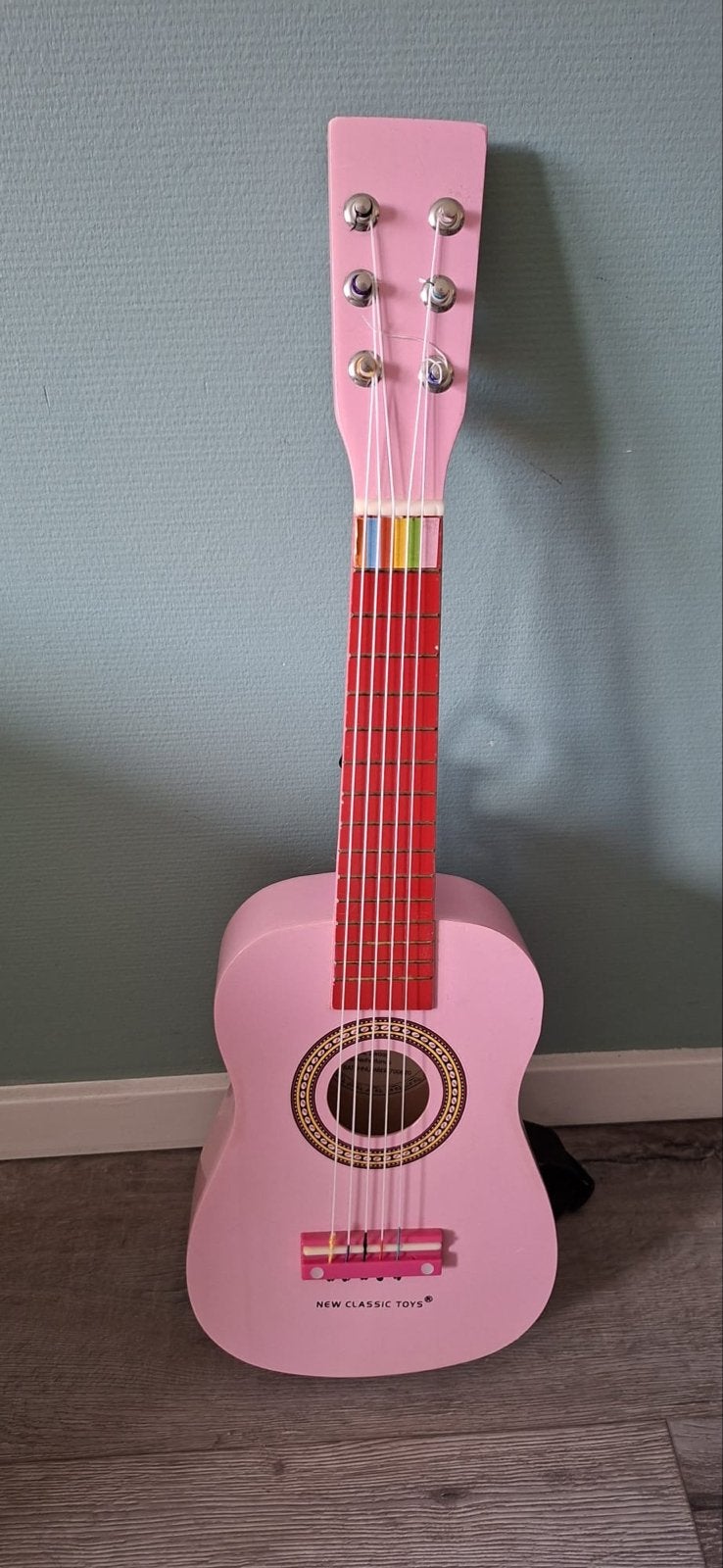 Roze kindergitaar, Ophalen of Verzenden, Gebruikt, Klassieke of Spaanse gitaar